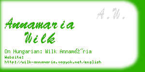 annamaria wilk business card